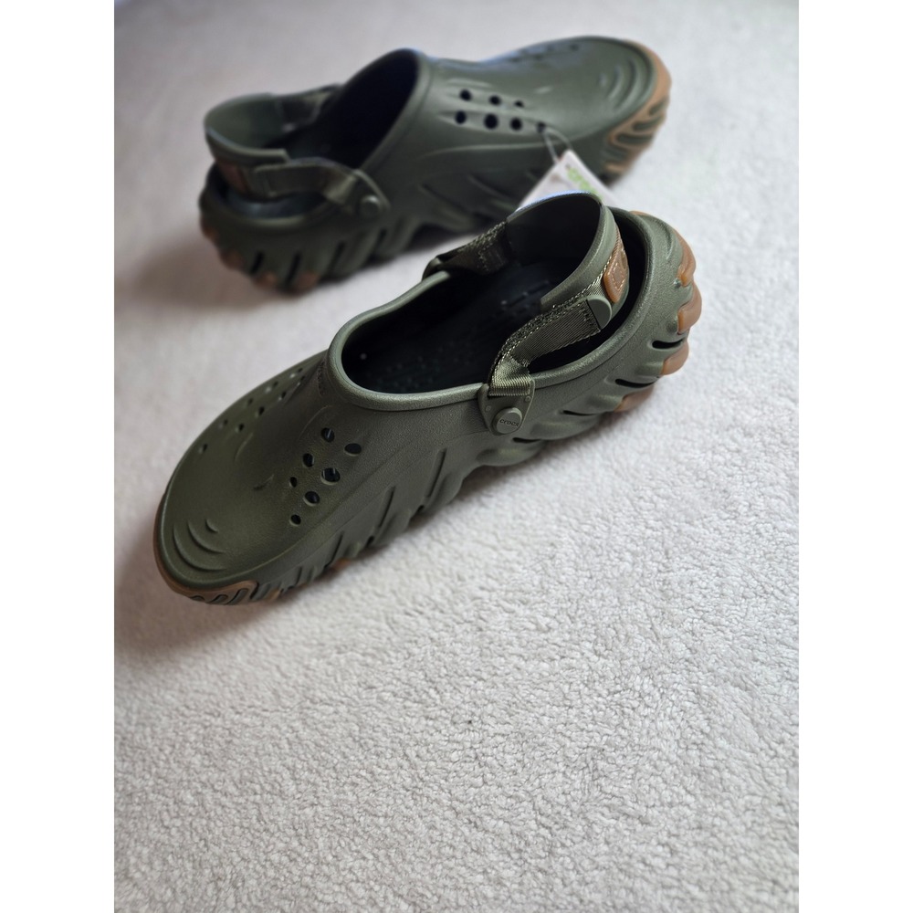 Crocs Echo Gum RO Clog Army Green Mens 10 Womens 12 211675-309 NEW